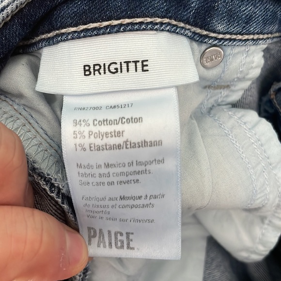 Paige Bridgette straight leg jeans with blown out knee - Picture 11 of 14